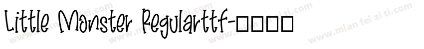 Little Monster Regularttf字体转换